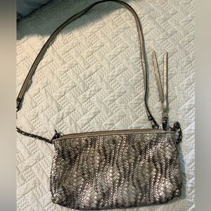 Elliot Lucca Woven Metallic Shoulder Bag
